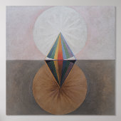 Hilma af Klint, De zwaan nr. 12, Abstracte kunst Folie Afdrukken (Voorkant)