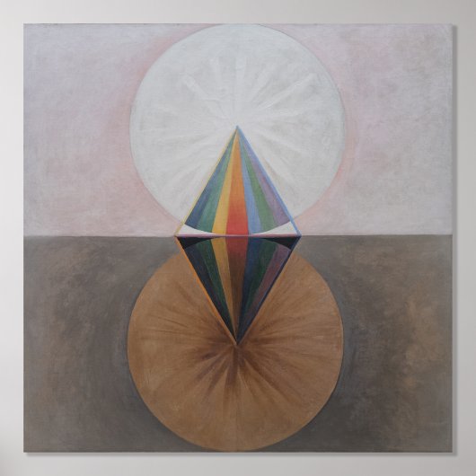 Hilma af Klint, De zwaan nr. 12, Abstracte kunst Folie Afdrukken (Voorkant)