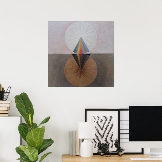 Hilma Af Klint, De Zwaan nr. 12, Abstracte Kunst Poster (Thuiskantoor)