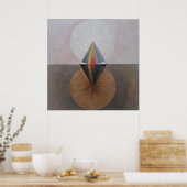 Hilma af Klint, De zwaan nr. 12, Abstracte kunst Poster (Keuken)
