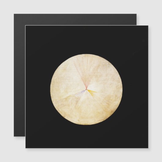 Hilma af Klint, De zwaan nr. 14, Abstracte kunst Magnetische Uitnodiging (Voorkant / Achterkant)