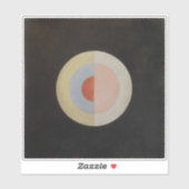 Hilma af Klint, De zwaan nr.16, Abstracte kunst Sticker (Vel)