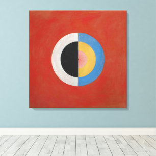 Hilma af Klint, De zwaan nr. 17, Abstracte kunst Canvas Afdruk