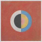Hilma af Klint, De zwaan nr. 17, Abstracte kunst Sticker (Voorkant)