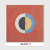 Hilma af Klint, De zwaan nr. 17, Abstracte kunst Sticker (Vel)