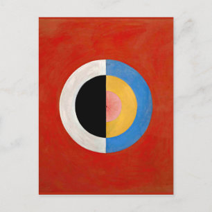 Hilma af Klint, De Zwaan, nr 17, kleurrijk kunstwe Briefkaart