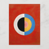 Hilma af Klint, De Zwaan, nr 17, kleurrijk kunstwe Briefkaart (Voorkant)
