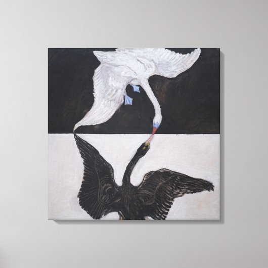 Hilma af Klint, De zwaan nr. 1, Abstracte kunst Canvas Afdruk (Voorkant)