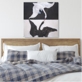 Hilma af Klint, De zwaan nr. 1, Abstracte kunst Canvas Afdruk (Insitu (Slaapkamer))