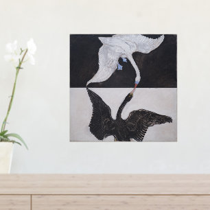 Hilma af Klint, De zwaan nr. 1, Abstracte kunst Folie Afdrukken