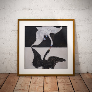 Hilma af Klint, De zwaan nr. 1, Abstracte kunst Foto Afdruk
