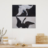 Hilma af Klint, De zwaan nr. 1, Abstracte kunst Poster (Keuken)