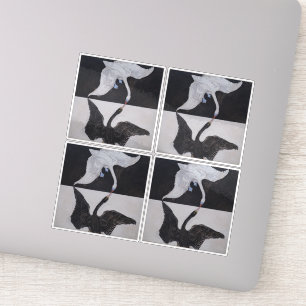 Hilma af Klint, De zwaan nr. 1, Abstracte kunst Sticker