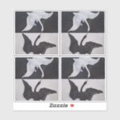 Hilma af Klint, De zwaan nr. 1, Abstracte kunst Sticker (Vel)