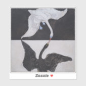 Hilma af Klint, De zwaan nr. 1, Abstracte kunst Sticker (Vel)