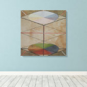 Hilma af Klint, De zwaan nr.23, Abstracte kunst Canvas Afdruk (Insitu (Houten vloer))