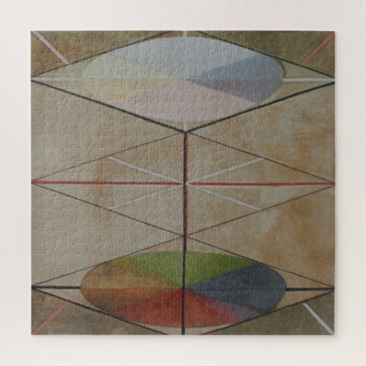 Hilma af Klint, De zwaan nr.23, Abstracte kunst Legpuzzel (Verticaal)