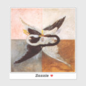 Hilma af Klint, De zwaan nr.24, Abstracte kunst Sticker (Vel)