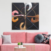 Hilma af Klint, De zwaan nr. 7, Abstracte kunst Canvas Afdruk (Insitu (Woonkamer))