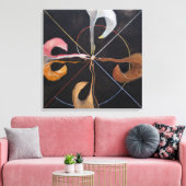 Hilma Af Klint, De Zwaan nr.7, Abstracte Kunst Canvas Afdruk (Insitu (Woonkamer))