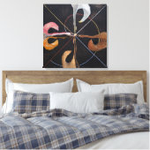 Hilma Af Klint, De Zwaan nr.7, Abstracte Kunst Canvas Afdruk (Insitu (Slaapkamer))