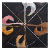 Hilma af Klint, De zwaan nr. 7, Abstracte kunst Foto Afdruk (Voorkant)