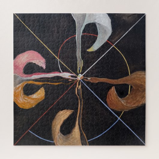 Hilma af Klint, De zwaan nr. 7, Abstracte kunst Legpuzzel (Verticaal)