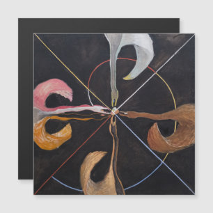 Hilma af Klint, De zwaan nr. 7, Abstracte kunst Magnetische Uitnodiging