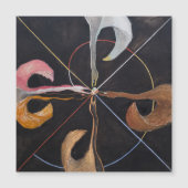 Hilma af Klint, De zwaan nr. 7, Abstracte kunst Magnetische Uitnodiging (Voorkant)