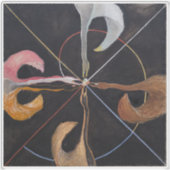 Hilma af Klint, De zwaan nr. 7, Abstracte kunst Sticker (Voorkant)
