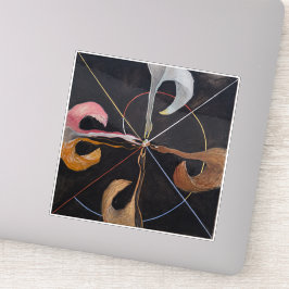 Hilma af Klint, De zwaan nr. 7, Abstracte kunst Sticker