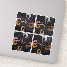 Hilma af Klint, De zwaan nr. 7, Abstracte kunst Sticker