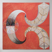 Hilma af Klint, De zwaan nr. 9, Abstracte kunst Folie Afdrukken (Voorkant)
