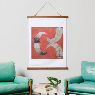 Hilma af Klint, De zwaan nr. 9, Abstracte kunst Hangend Wandkleed