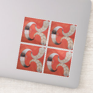 Hilma af Klint, De zwaan nr. 9, Abstracte kunst Sticker