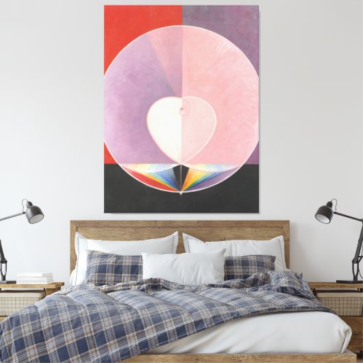 Hilma af Klint - Doves Canvas Afdruk (Insitu (Slaapkamer))