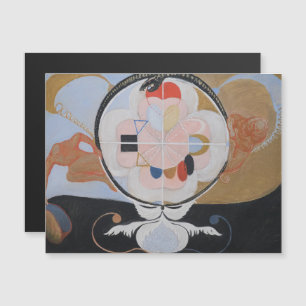 Hilma af Klint, Evolutie nr. 13, Abstracte kunst Magnetische Uitnodiging