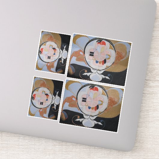 Hilma af Klint, Evolutie nr. 13, Abstracte kunst Sticker (Detail)