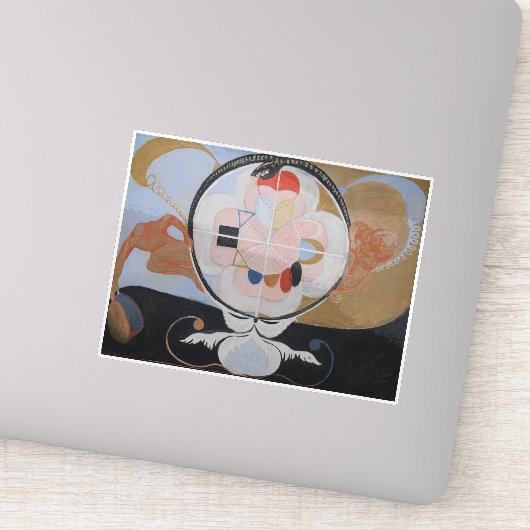 Hilma af Klint, Evolutie nr. 13, Abstracte kunst Sticker (Detail)