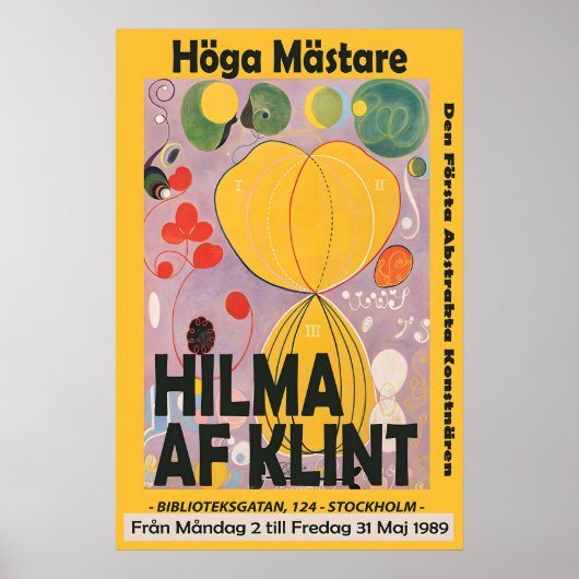 Hilma Af Klint Exhibition Poster Modern Abstract (Voorkant)