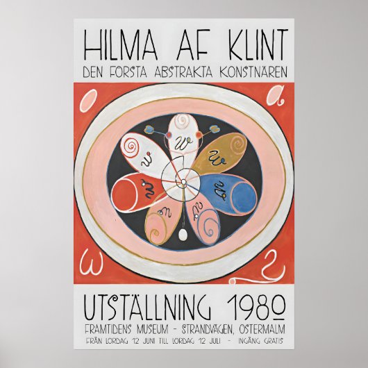 Hilma Af Klint Expositie Poster Abstracte Kunst (Voorkant)