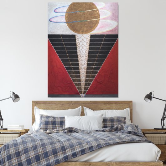 Hilma af Klint - Groep X, Nr. 2, Altaarstuk  Canvas Afdruk (Insitu (Slaapkamer))
