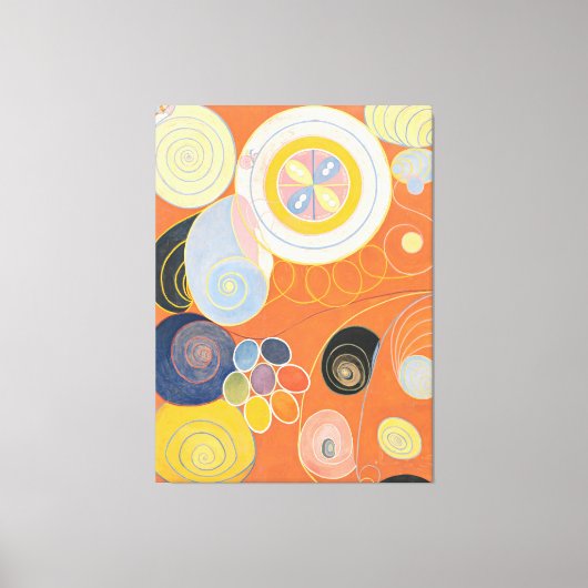 Hilma af Klint - Group IV, No. 3. The Ten Largest, Canvas Afdruk (Voorkant)