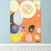 Hilma af Klint - Group IV, No. 3. The Ten Largest, Canvas Afdruk (Insitu (Houten vloer))