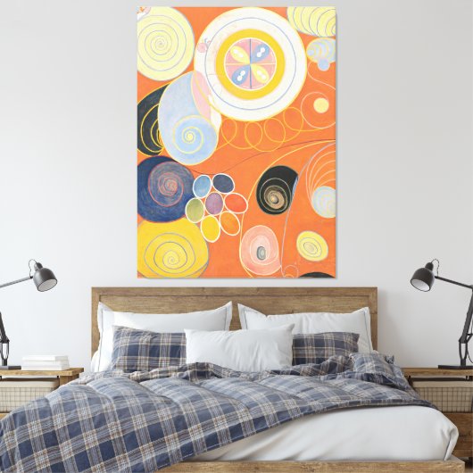 Hilma af Klint - Group IV, No. 3. The Ten Largest, Canvas Afdruk (Insitu (Slaapkamer))