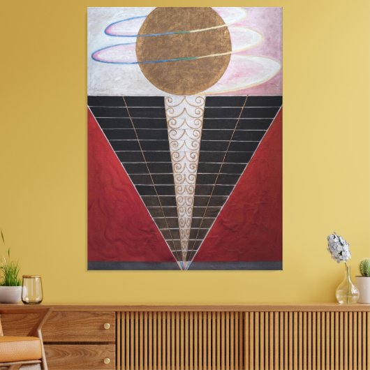 Hilma af Klint - Group X, No. 2, Altarpiece  Canvas Afdruk (Insitu (Woonkamer))