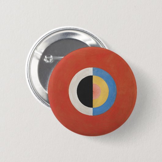 hilma af klint groupixsuwtheswan ronde button 5,7 cm (Voorkant /achterkant)