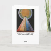 Hilma af Klint-kaart Kaart (Achterkant)
