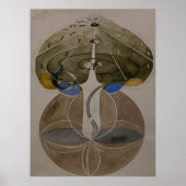 Hilma af Klint, Kennisboom NO2 Abstracte Kunst Poster (Voorkant)