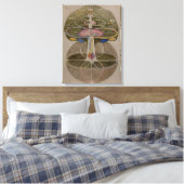 Hilma Af Klint, Kennisboom Nr. 1 Abstracte Kunst Canvas Afdruk (Insitu (Slaapkamer))